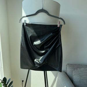 Mini Pleather Skirt